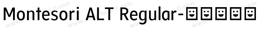 Montesori ALT Regular字体转换